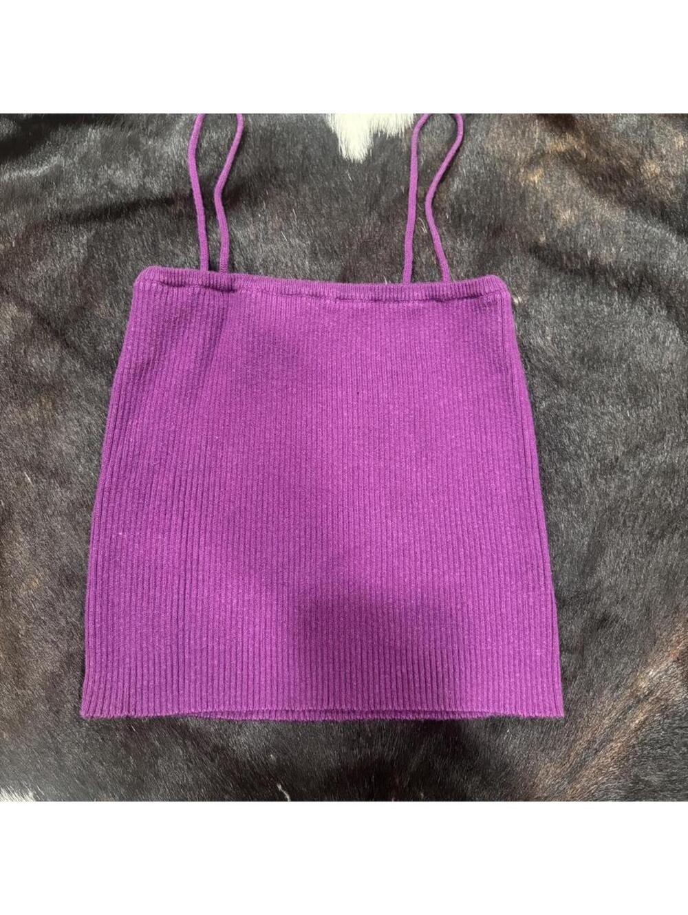 Brandy Melville Women's Purple Vests-tanks-cami
